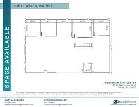 1111 N Westshore Blvd, Tampa, FL à louer Plan d’étage– Image 1 sur 1