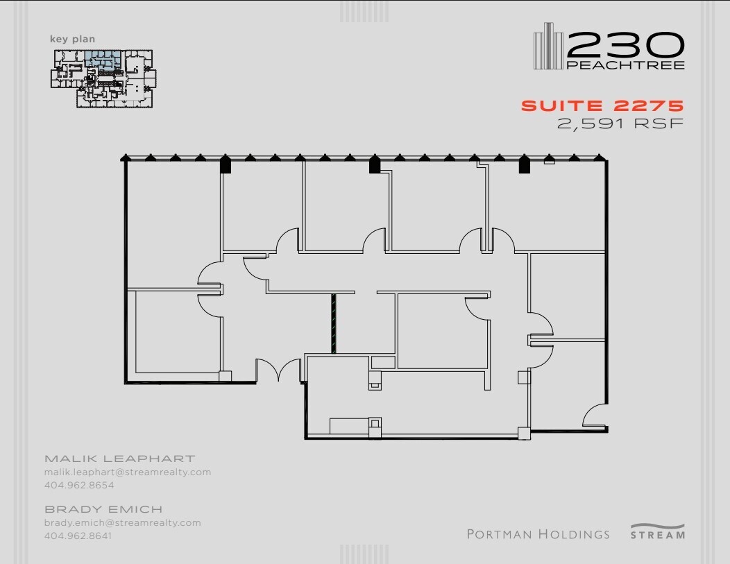 230 Peachtree St NW, Atlanta, GA à louer Plan d’étage– Image 1 sur 1