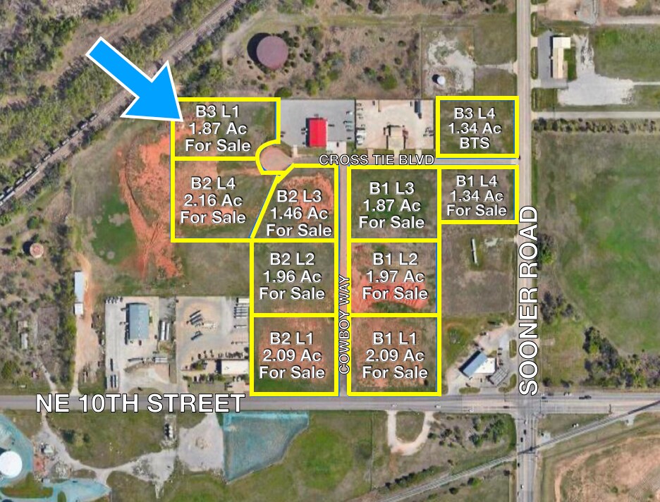 5331 Cross Tie blvd, Oklahoma City, OK à vendre Aérien– Image 1 sur 2