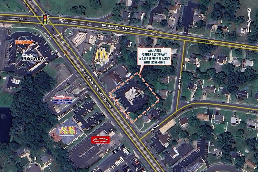 1858 Burlington Mount Holly Rd, Mount Holly, NJ à louer - Aérien – Image 2 sur 7