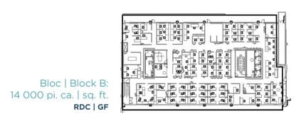 1050-1155 Boul Saint-Régis, Dorval, QC à louer Plan d’étage– Image 1 sur 1