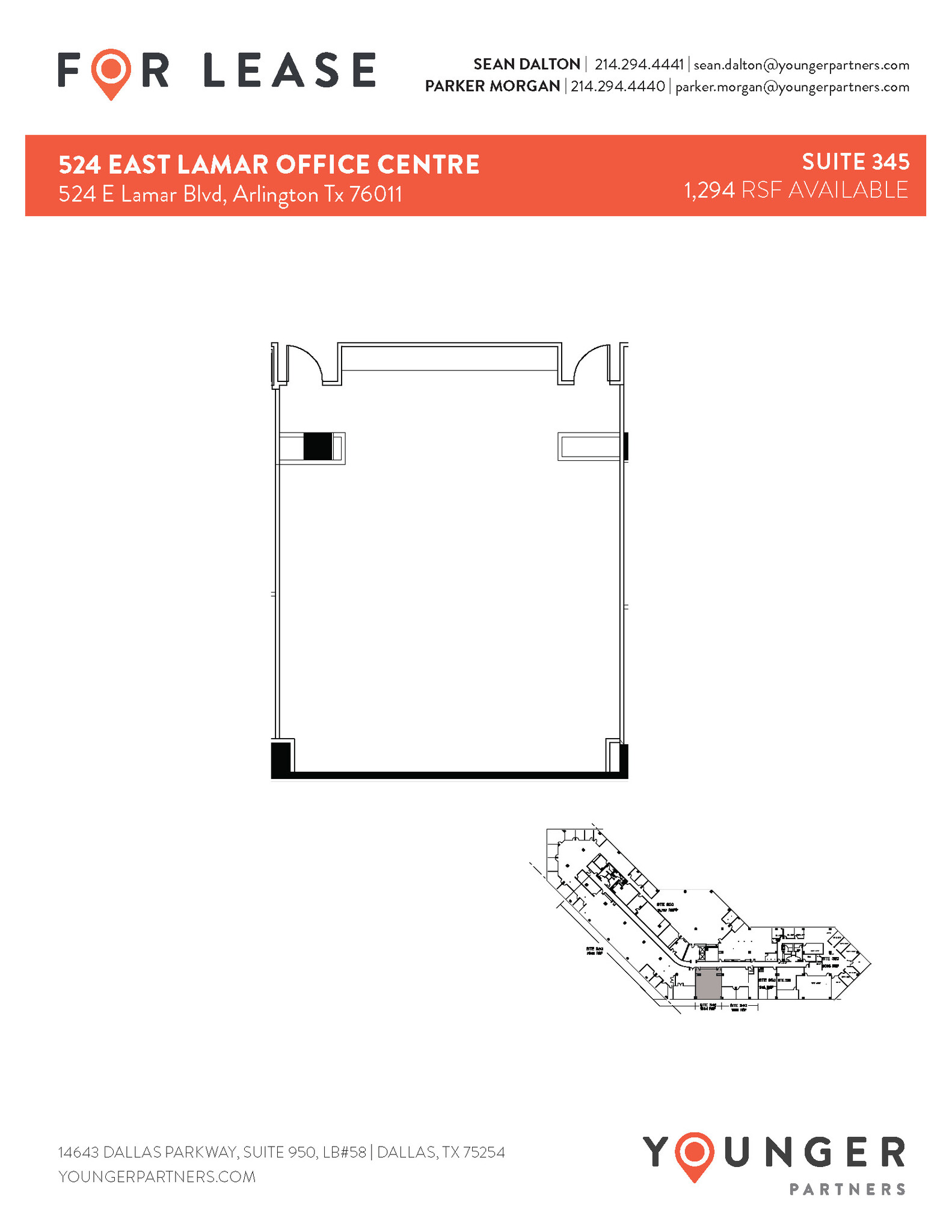 524 E Lamar Blvd, Arlington, TX à louer Plan d’étage– Image 1 sur 1