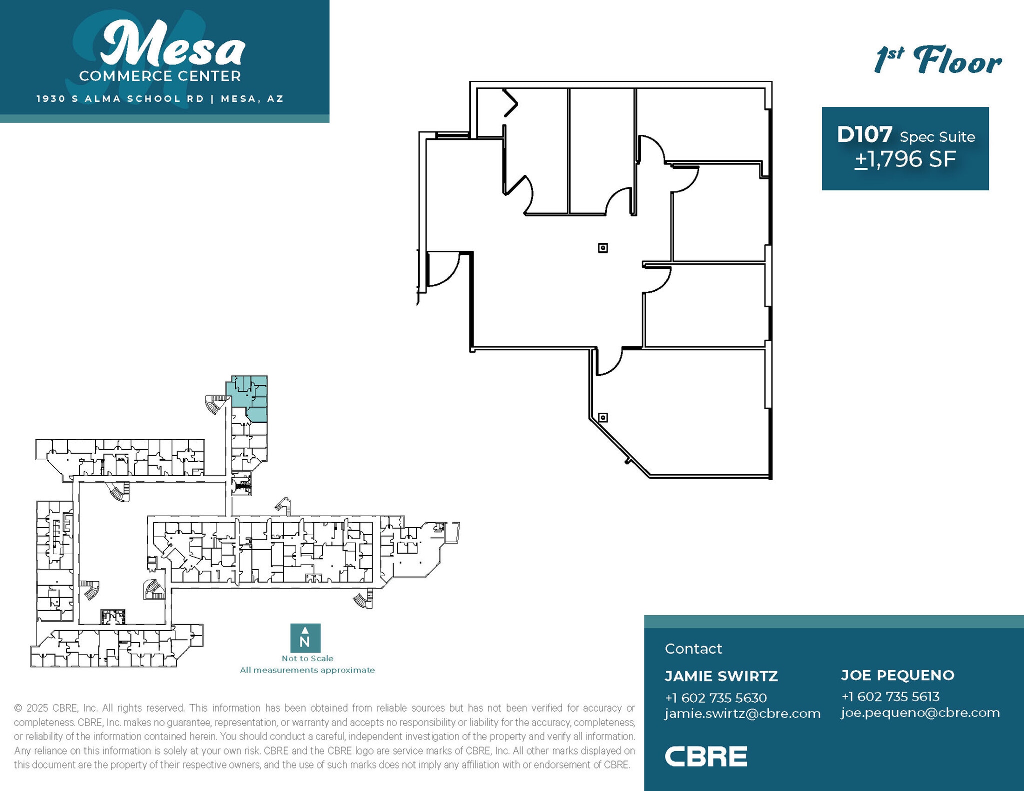 1930 S Alma School Rd, Mesa, AZ à louer Plan d’étage– Image 1 sur 6