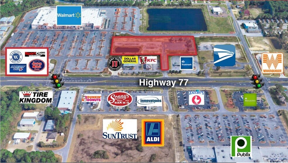 2211 S Highway 77, Lynn Haven, FL à louer - Aérien – Image 2 sur 17