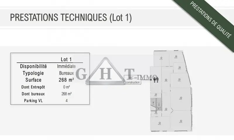 Bureau dans Arcueil à louer - Plan d’étage – Image 2 sur 21