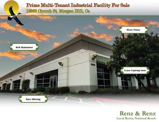 Plus de détails pour 16260 Church St, Morgan Hill, CA - Industriel/Logistique à vendre