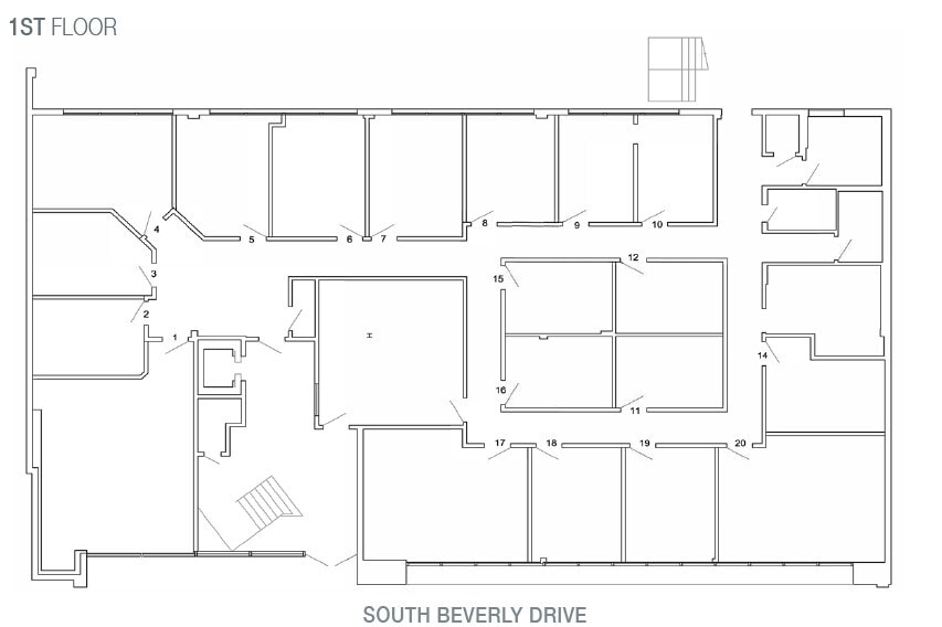 420 S Beverly Dr, Beverly Hills, CA à louer Plan d’étage– Image 1 sur 1
