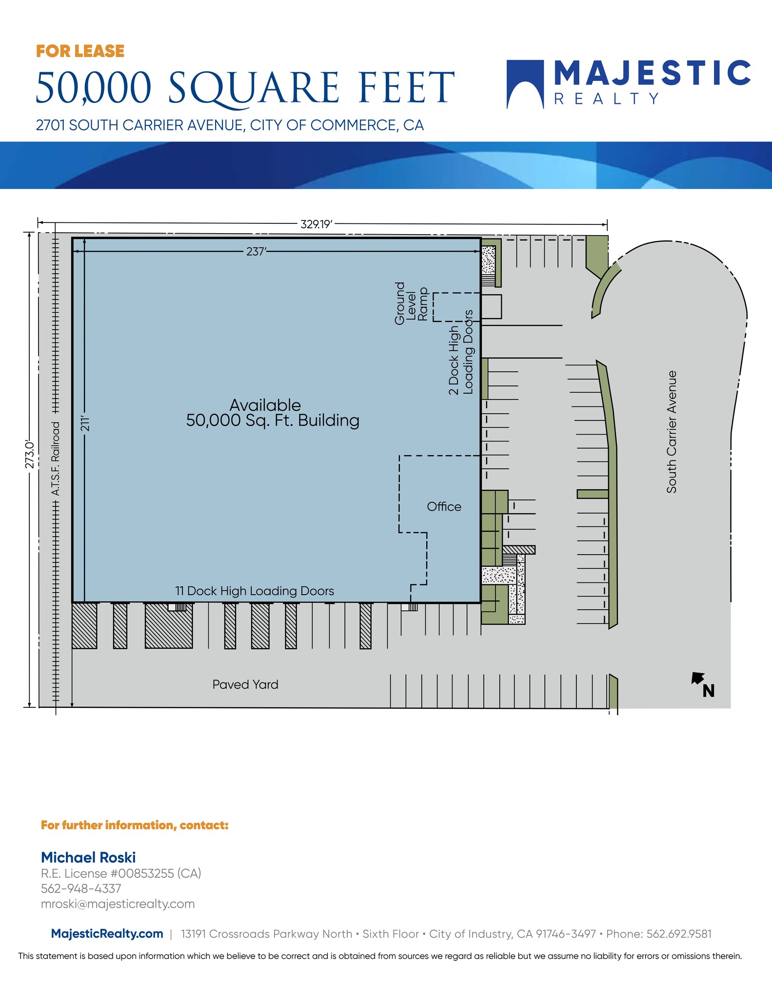 2701 Carrier Ave, Commerce, CA à louer Plan de site– Image 1 sur 1
