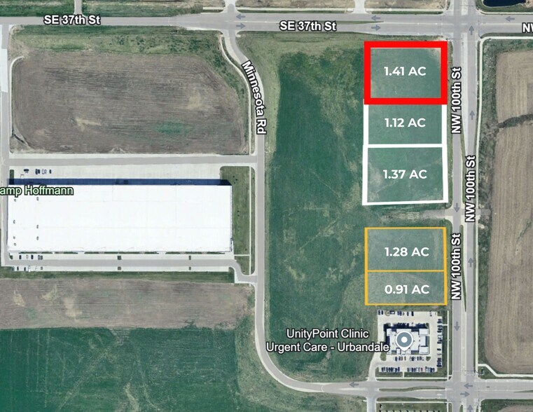 5240 100th Street, Johnston, IA à vendre - Aérien – Image 1 sur 2