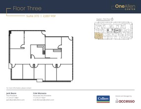 700 Central Expy S, Allen, TX à louer Plan d’étage– Image 1 sur 1