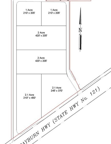 3930 Sam Rayburn Highway, Melissa, TX à vendre - Plan cadastral – Image 1 sur 2