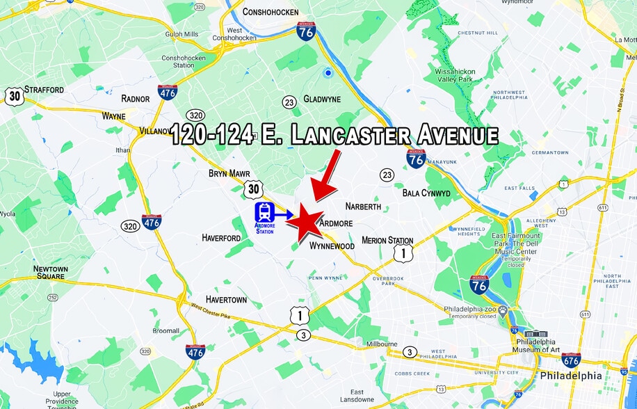 120-124 E Lancaster Ave, Ardmore, PA à louer - Photo de l’immeuble – Image 3 sur 14