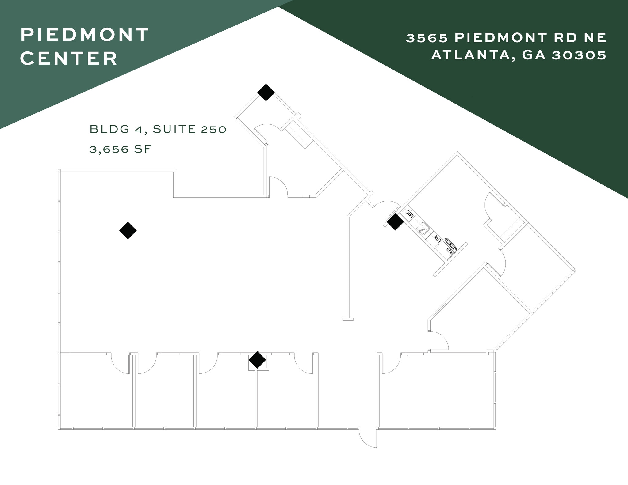3565 Piedmont Rd Ne, Atlanta, GA à louer Plan d’étage– Image 1 sur 1