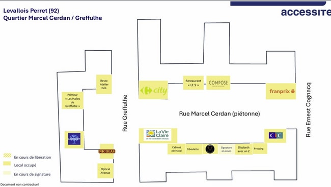 Plus de détails pour 10 Rue Marcel Cerdan, Levallois-Perret - Local commercial à louer
