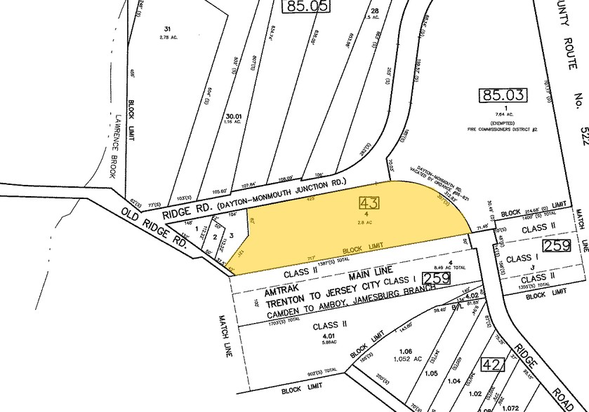 575 Ridge Rd, Monmouth Junction, NJ à louer - Plan cadastral – Image 2 sur 2
