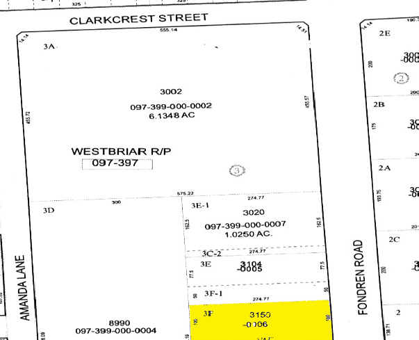 3150 Fondren Rd, Houston, TX à louer - Plan cadastral – Image 2 sur 3