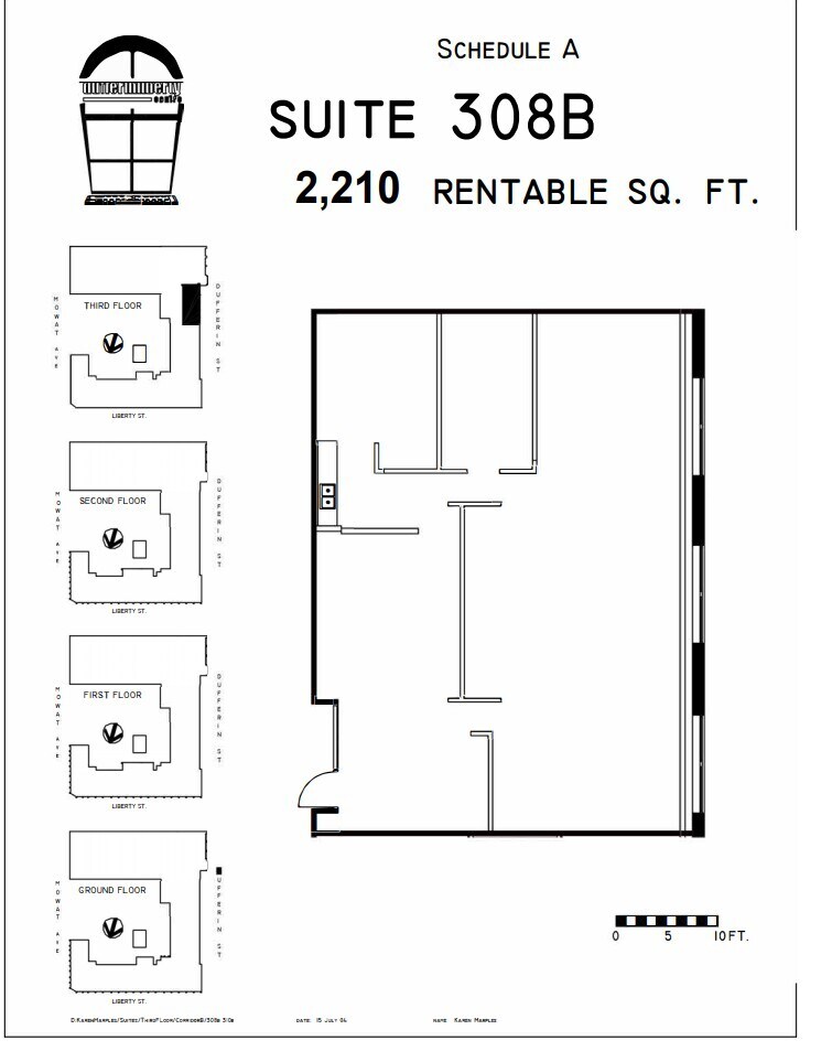 219 Dufferin St, Toronto, ON à louer Plan d’étage– Image 1 sur 1