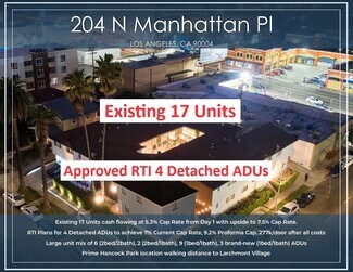 Plus de détails pour 204 N Manhattan Pl, Los Angeles, CA - Logement à vendre