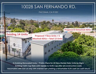 Plus de détails pour 10028 San Fernando Rd, Pacoima, CA - Logement à vendre