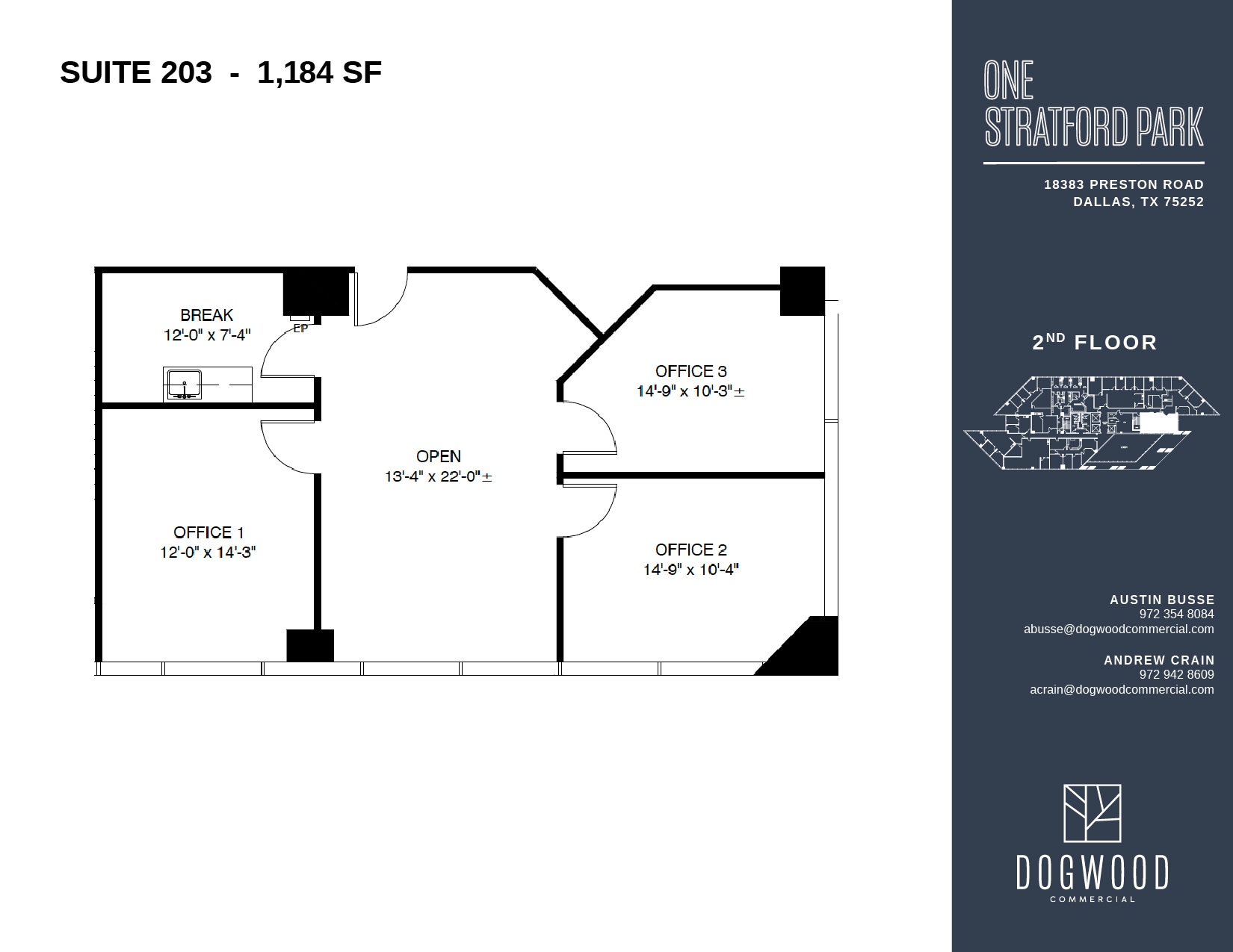18383 Preston Rd, Dallas, TX à louer Plan d’étage– Image 1 sur 1