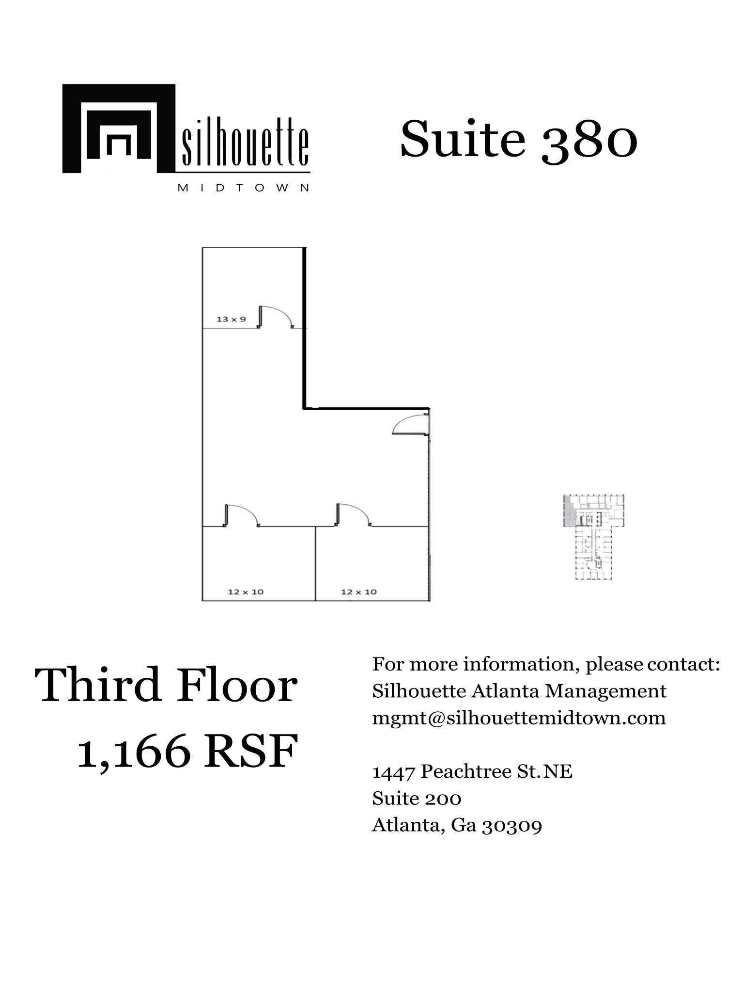 1447 Peachtree St NE, Atlanta, GA à louer Plan de site– Image 1 sur 1