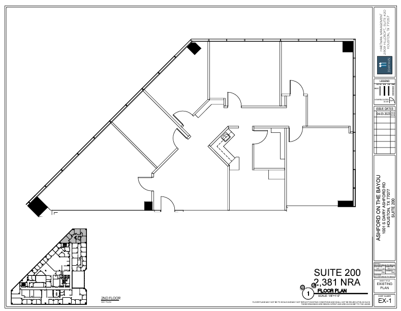 1001 S Dairy Ashford Rd, Houston, TX à louer Plan d’étage– Image 1 sur 1