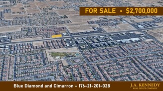 Plus de détails pour Blue Diamond Rd and Cimarron Rd, Las Vegas, NV - Terrain à vendre