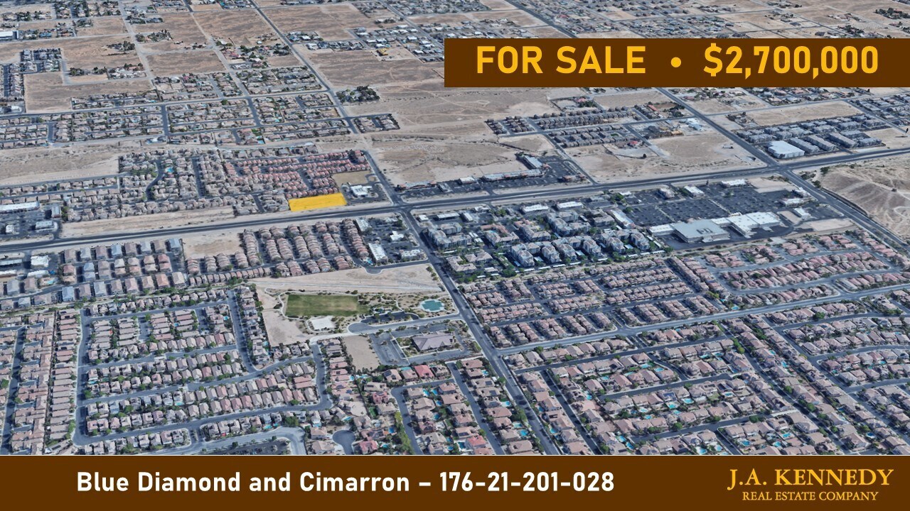 Blue Diamond Rd and Cimarron Rd, Las Vegas, NV à vendre Aérien– Image 1 sur 3