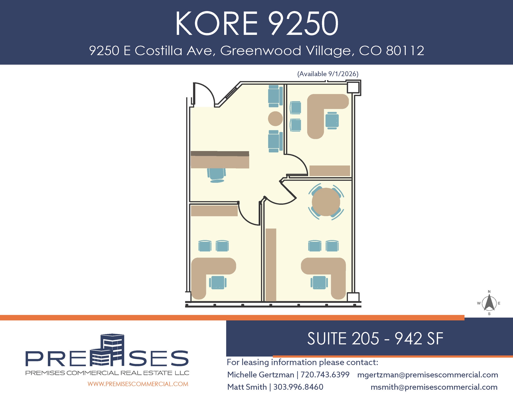 9250 E costilla Ave, Greenwood Village, CO à louer Plan d’étage– Image 1 sur 1