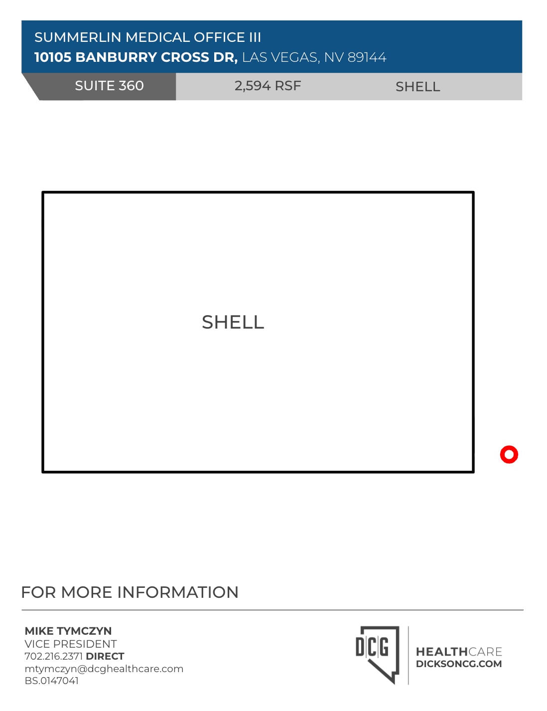 10105 Banburry Cross Dr, Las Vegas, NV à louer Plan d’étage– Image 1 sur 1