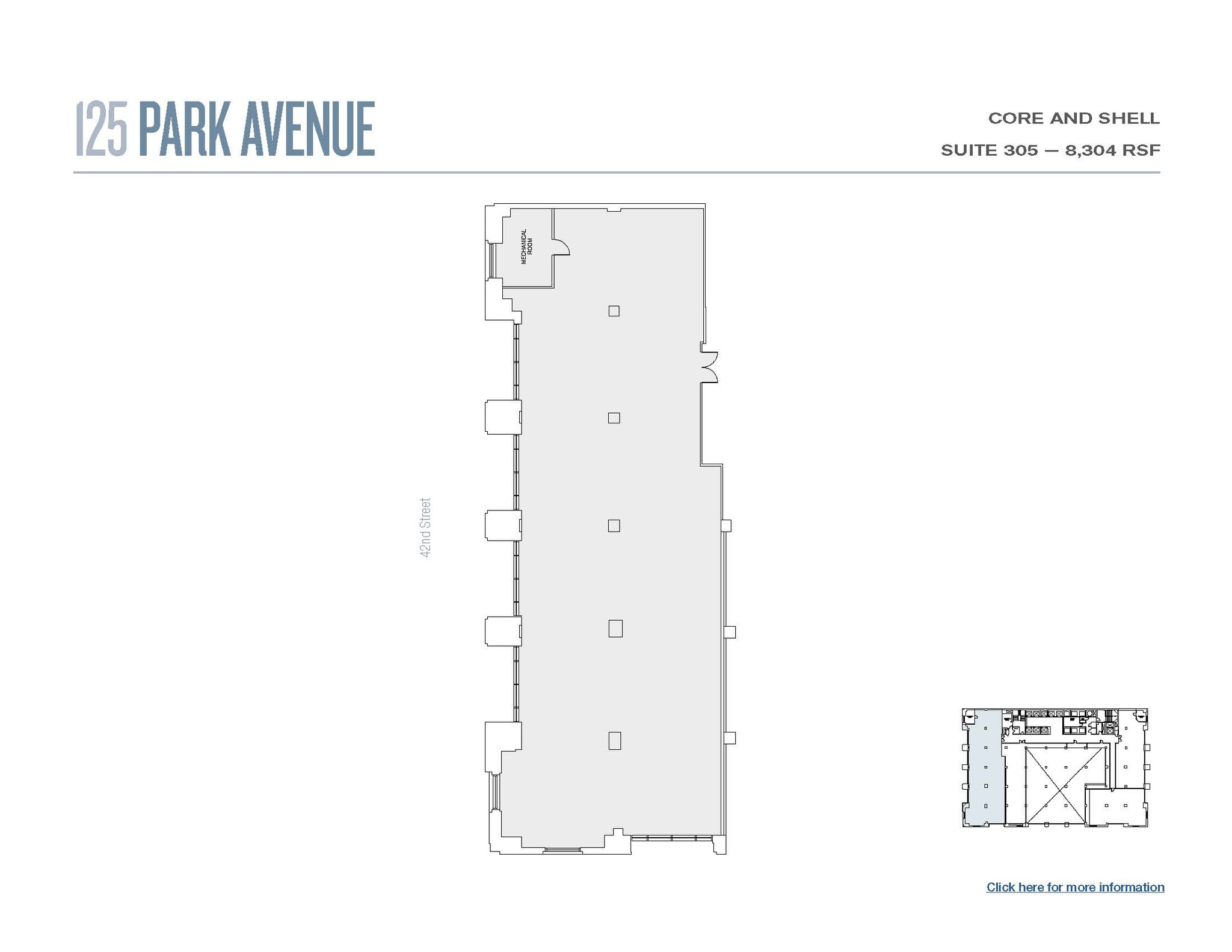 125 Park Ave, New York, NY à louer Plan d’étage– Image 1 sur 2