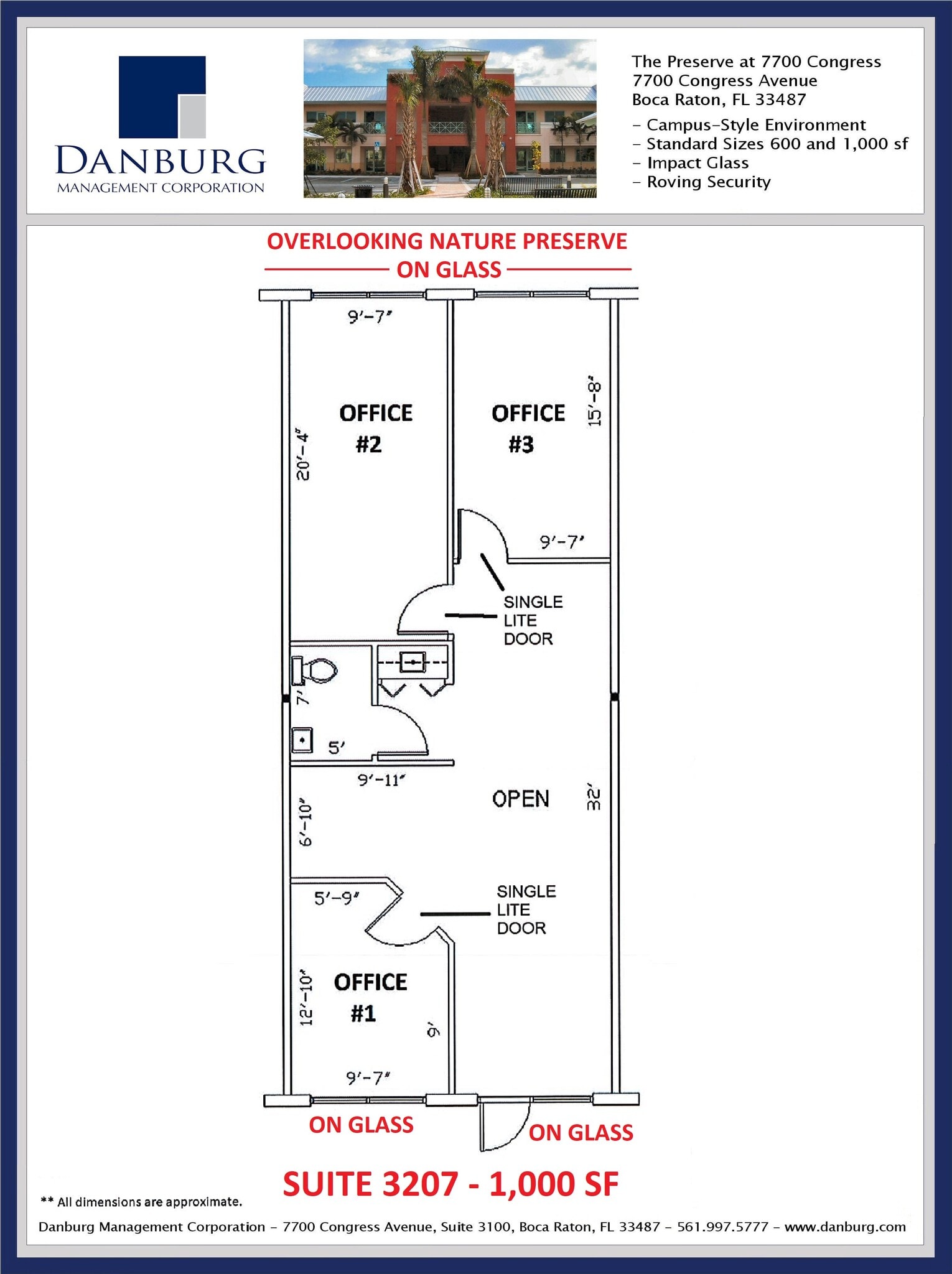 7700 Congress Ave, Boca Raton, FL à louer Plan d’étage– Image 1 sur 1
