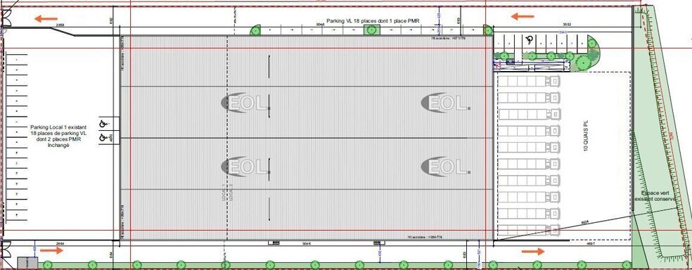 Local d’activités dans Le Blanc-Mesnil à louer - Plan de site – Image 2 sur 2