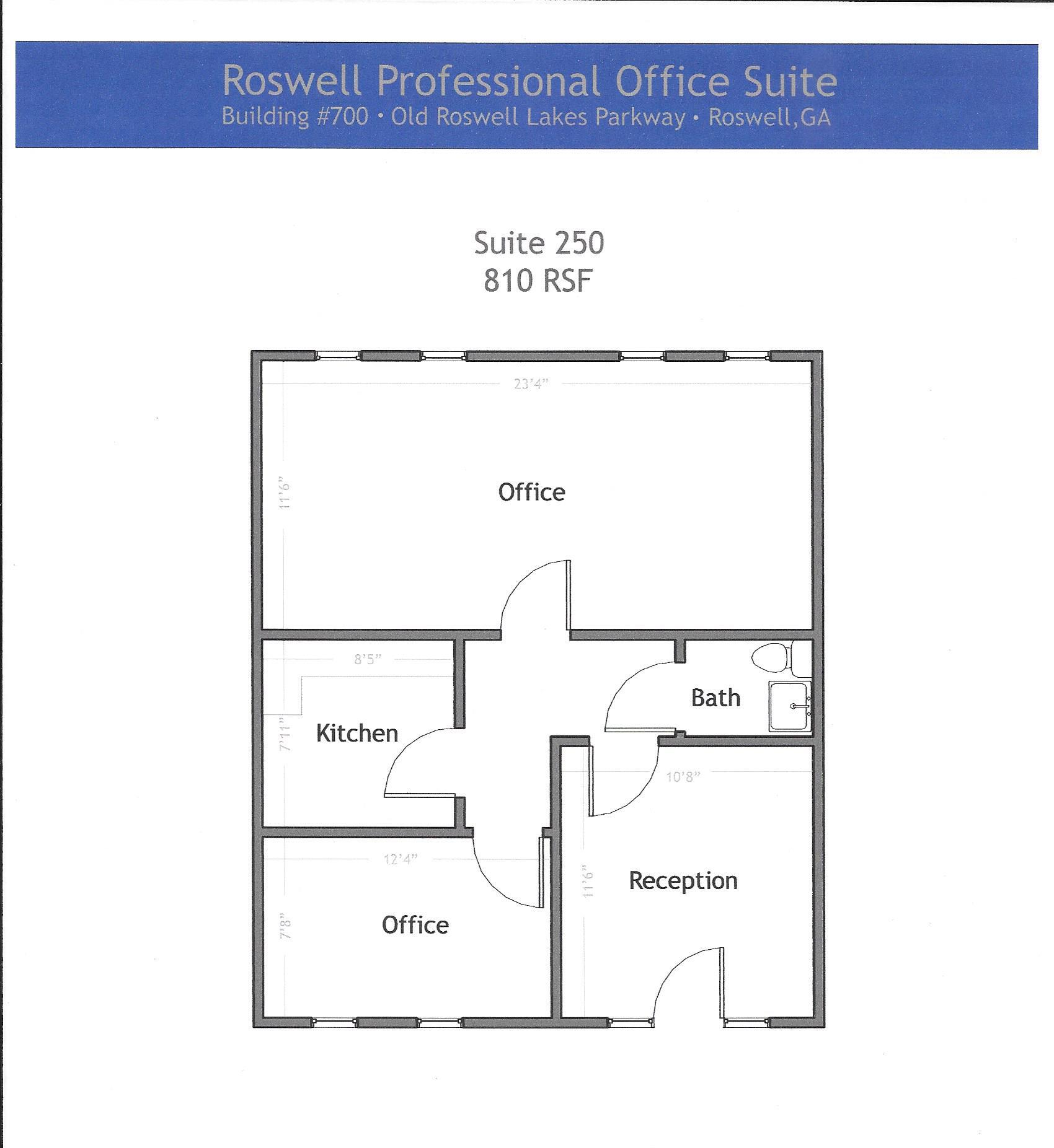 700 Old Roswell Lakes Pky, Roswell, GA à louer Plan d’étage– Image 1 sur 1