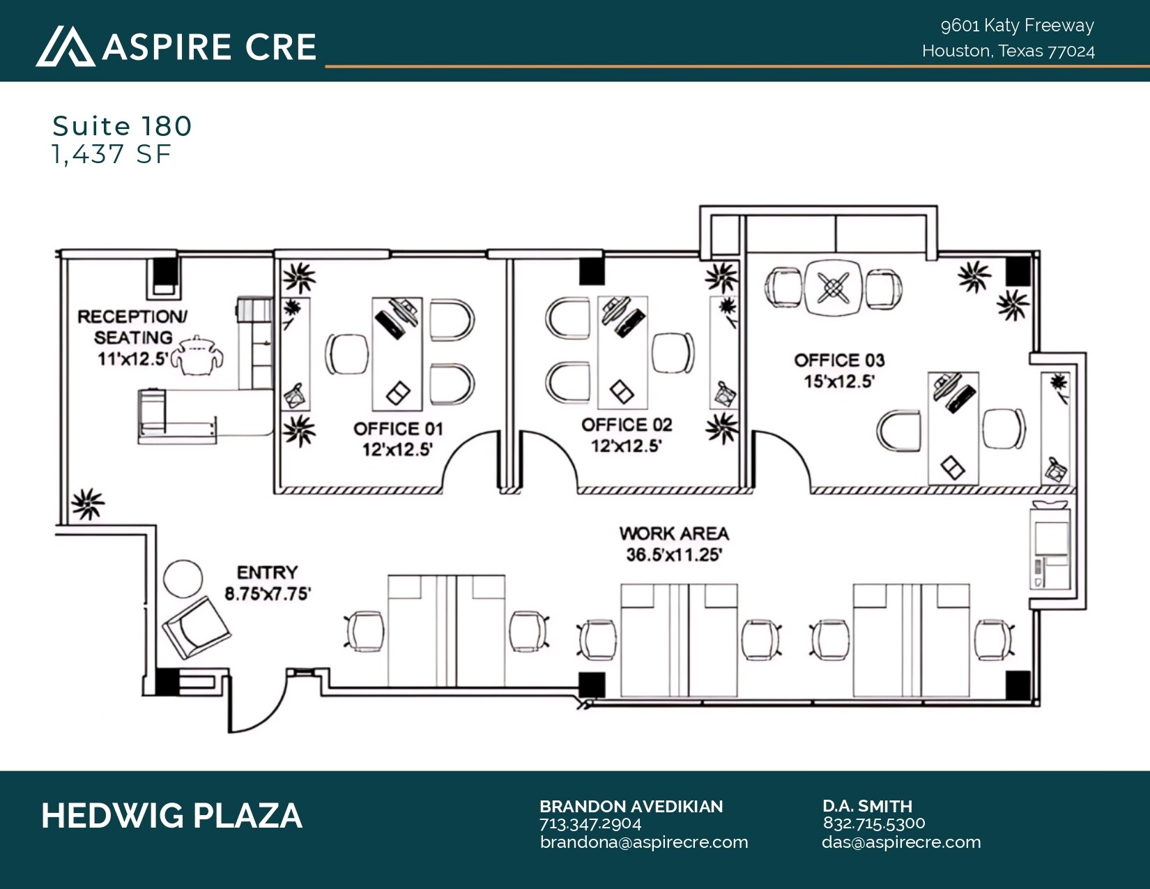 9601 Katy Fwy, Houston, TX à louer Plan d’étage– Image 1 sur 1