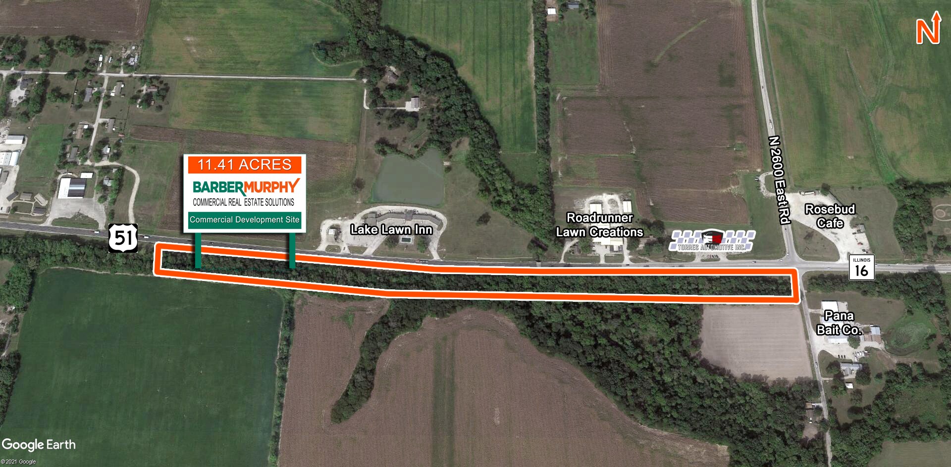 US 51 & Route 16,, Pana, IL à vendre Photo de l’immeuble– Image 1 sur 3
