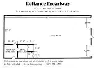 4208-4248 S 36th Pl, Phoenix, AZ à louer Plan d’étage– Image 1 sur 1