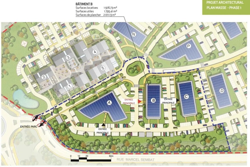 6 Rue Des Peupliers, Lesquin à louer - Plan de site – Image 2 sur 6