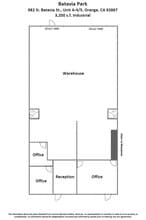 982 N Batavia St, Orange, CA à louer Plan d’étage– Image 1 sur 6