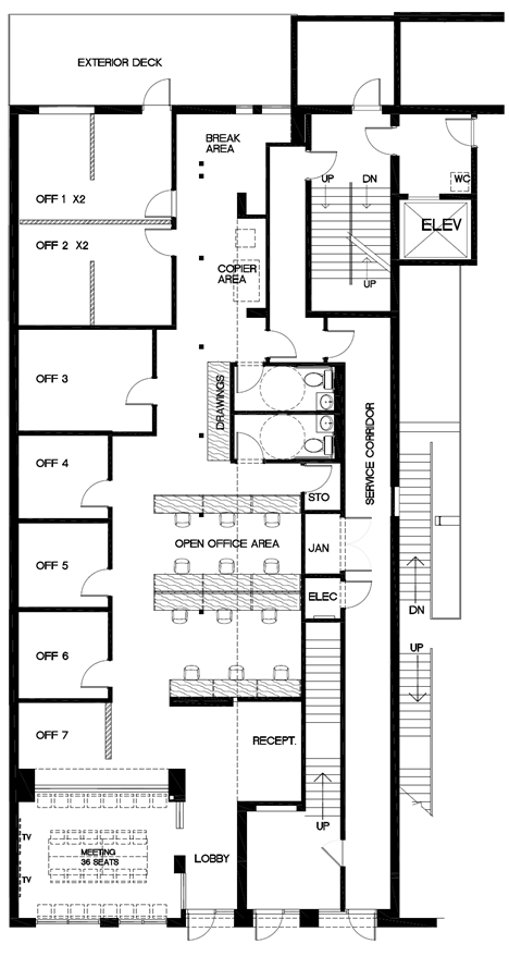 119-121 Luckie St NW, Atlanta, GA à louer Plan d’étage– Image 1 sur 1