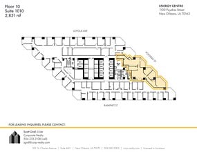 1100 Poydras St, New Orleans, LA à louer Plan de site– Image 1 sur 1