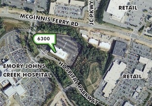 6300 Hospital Pky, Johns Creek, GA - Vue aérienne  vue de carte - Image1