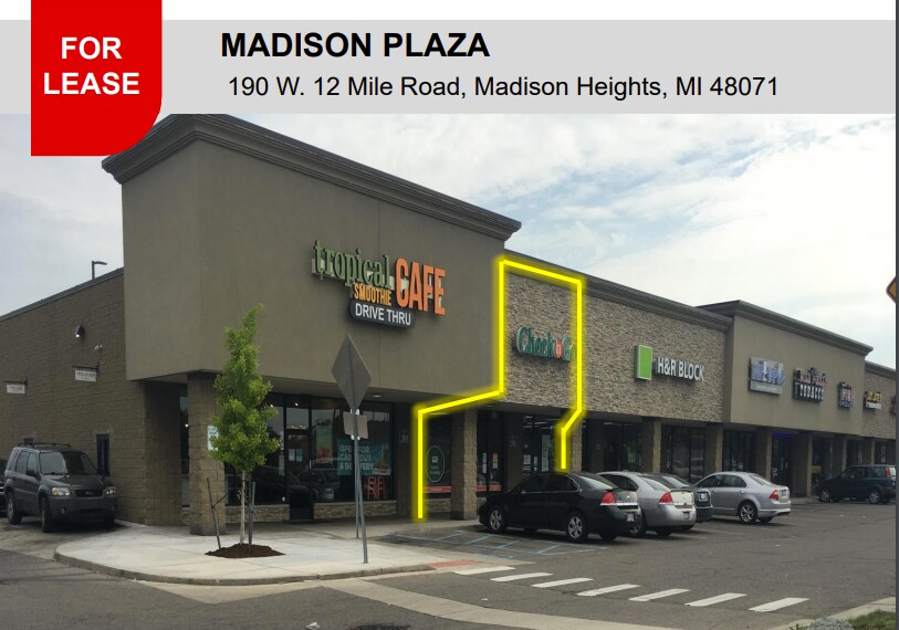100-200 W Twelve Mile Rd, Madison Heights, MI à louer - Photo de l’immeuble – Image 1 sur 4