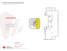 434 Fayetteville St, Raleigh, NC à louer Plan d’étage– Image 1 sur 1