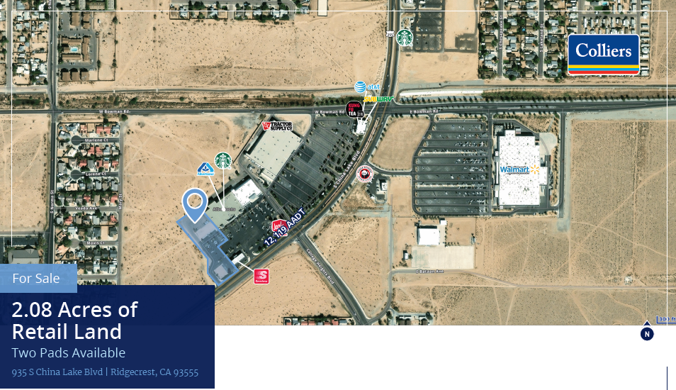 935 S China Lake Blvd, Ridgecrest, CA à vendre - Photo de l’immeuble – Image 1 sur 2