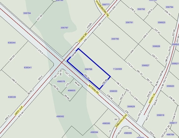 205 W Bitters Rd, San Antonio, TX à louer - Plan cadastral – Image 3 sur 4