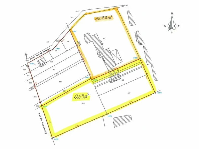 Terrain dans Geispolsheim à louer - Plan de site – Image 1 sur 3