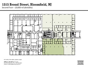 1515 Broad St, Bloomfield, NJ à louer Plan d’étage– Image 1 sur 1