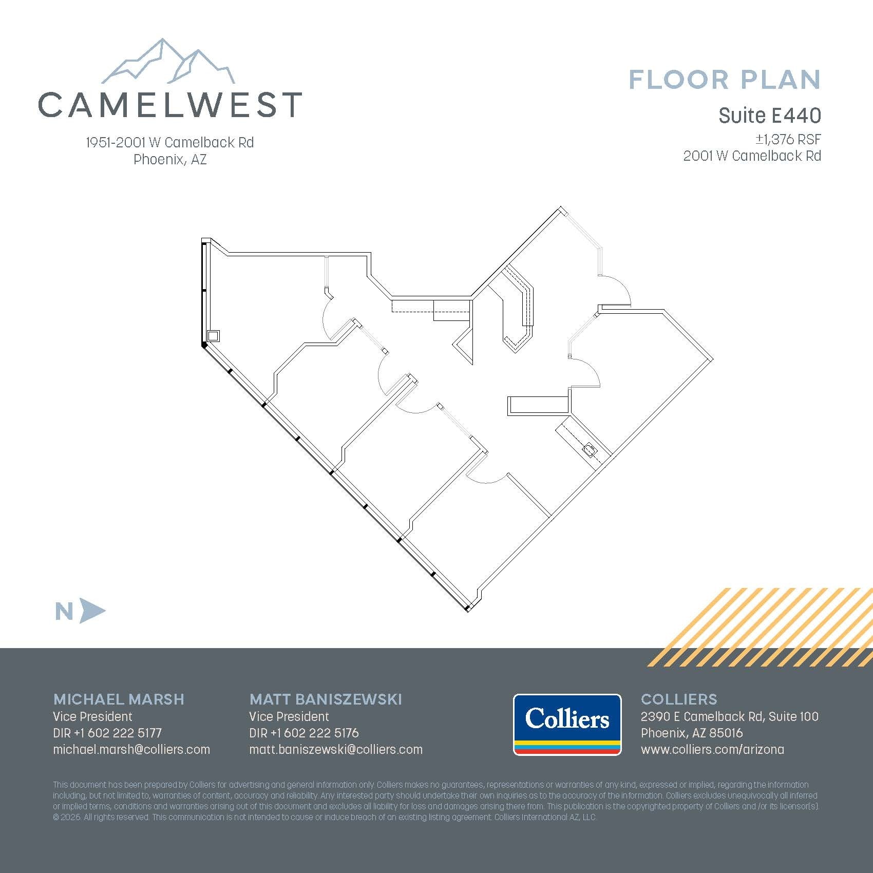 2001 W Camelback Rd, Phoenix, AZ à louer Plan d’étage– Image 1 sur 1