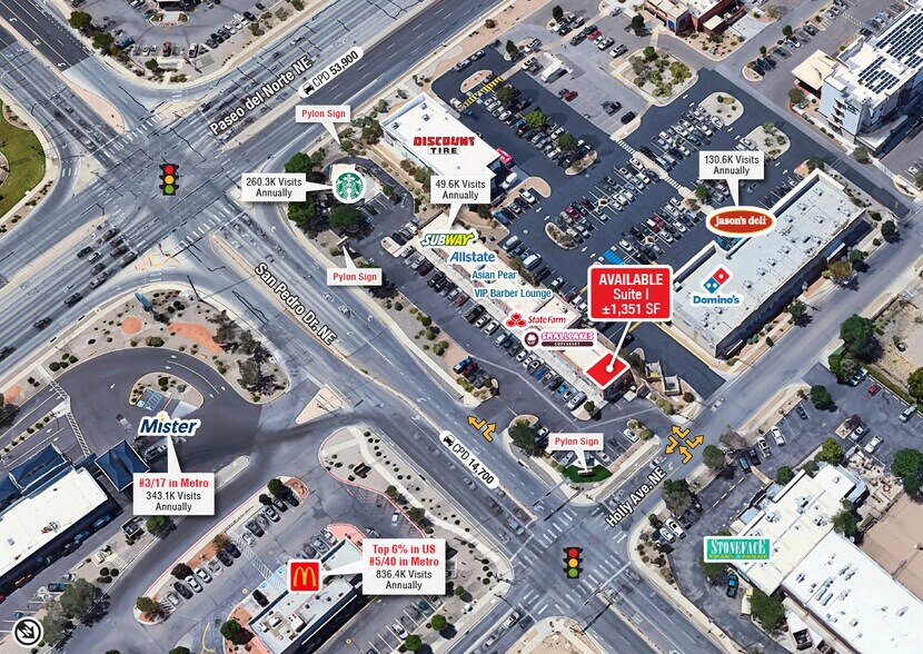 8101 San Pedro Dr NE, Albuquerque, NM à louer - Photo de l’immeuble – Image 3 sur 12